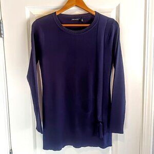 Karen Millen Navy Blue Long Sleeve Crew Neck Sweater NWT